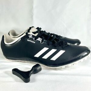 Adidas Sprintstar Track Spikes Mens 10 Black White Lightweight Performance